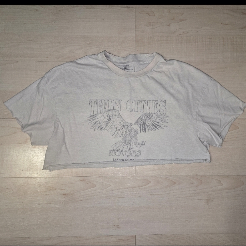 Cotton On White Twin Cities Motors Chop Tee Size: XS